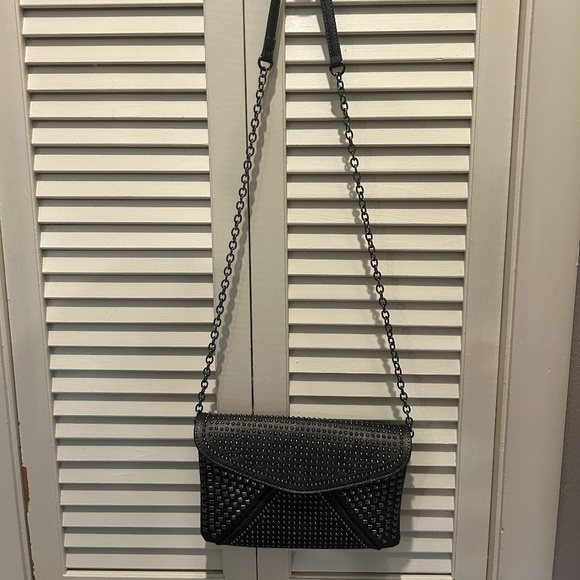 NWOT MMS Design Studio Purse Crossbody Bag Vegan Leather Detachable Chain Strap - Picture 1 of 10